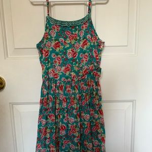 Kids floral spaghetti strap dress